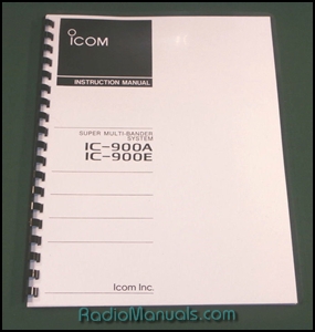 Icom IC-900A/E Instruction Manual